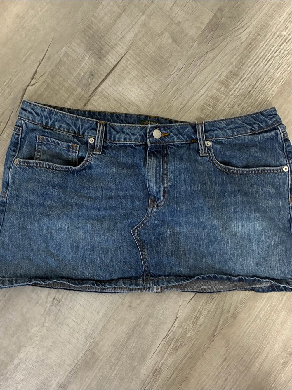 wild fable denim mini skirt